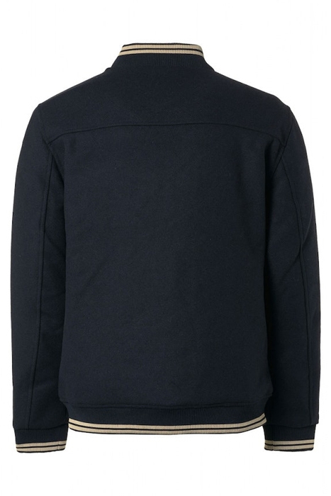 JACKET BOMBER FIT WITH WOOL 2 COLOURED TWILL DARK NIGHT 5