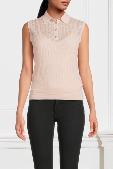 JANET SWTR SL POLO BLUSH BREEZE 1