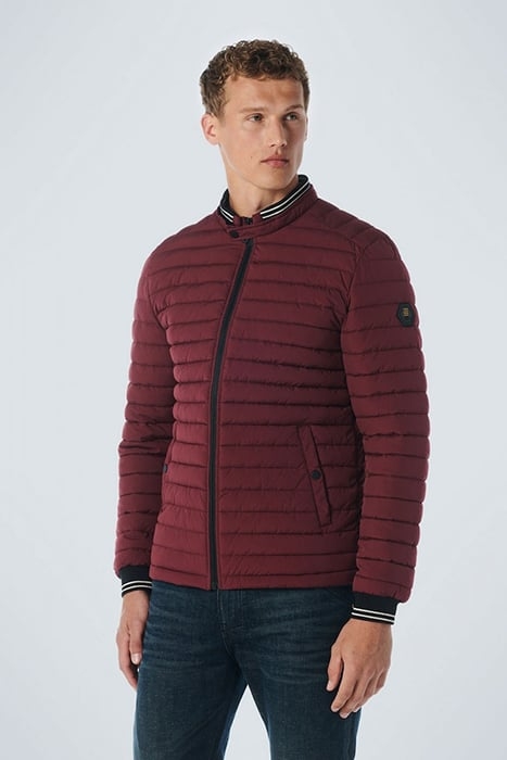 JACKET SHORT FIT PADDED DARK RED 1