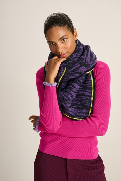 SHAWL - ZEBRA LILAC 2