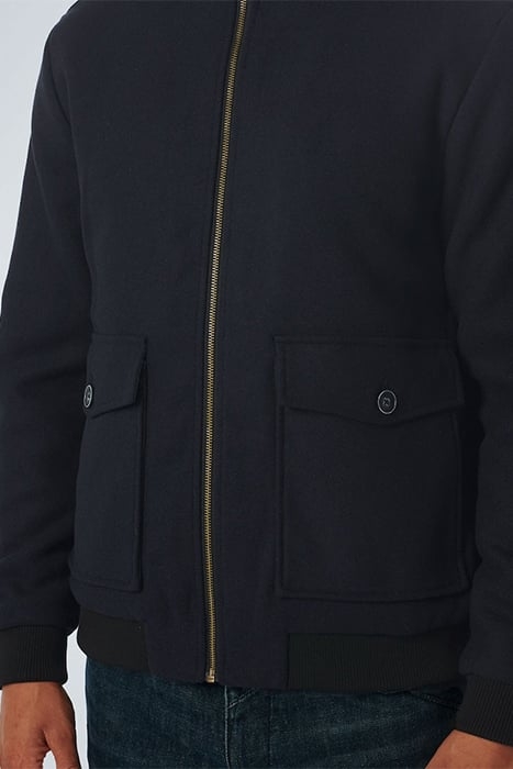 JACKET SHORT FIT WITH WOOL 2 COLOURED TWILL NIGHT 6