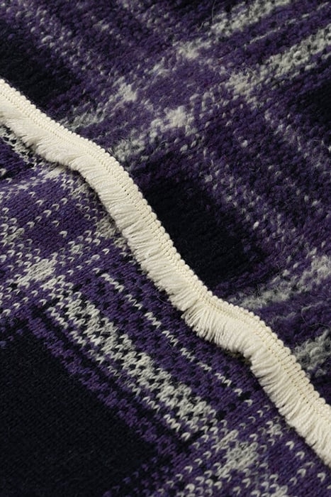 SHAWL - CHECKS FRENCH VIOLET 4