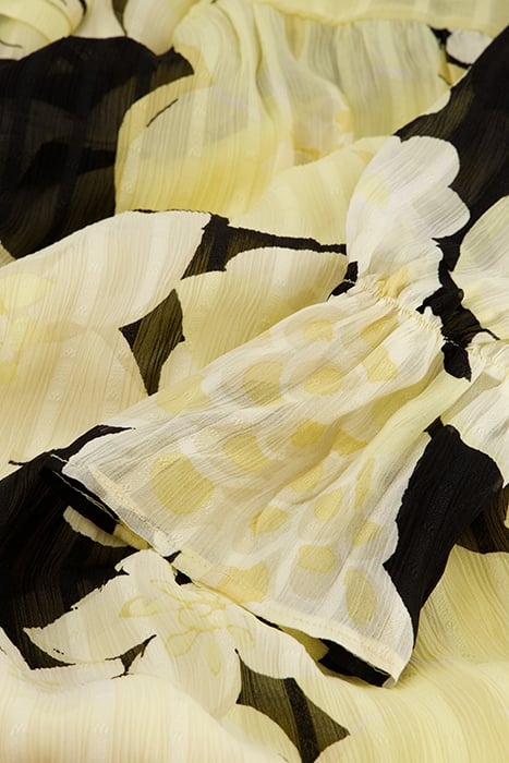 BRIGITTE DRESS BLACK/LEMON SORBET 6