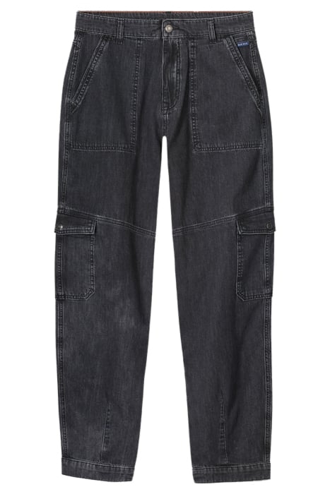 DENIM CARGO PANTS MARITAS LIGHT WEIGHT DENIM BLACK DENIM 4