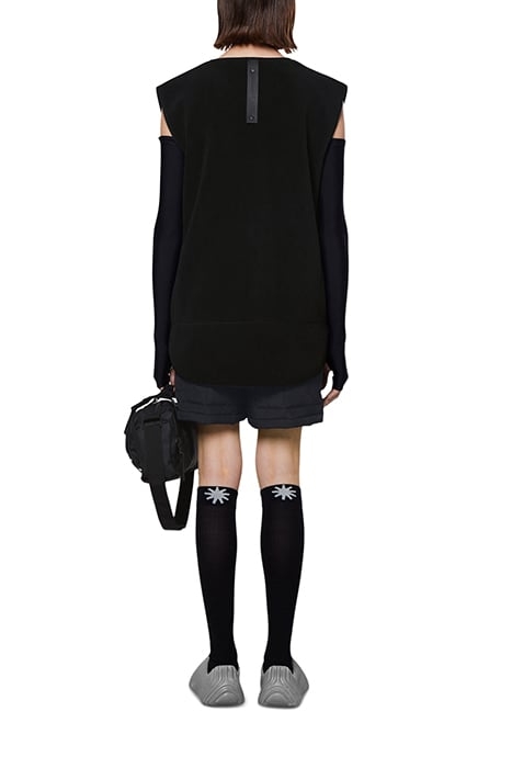 UNISEX FLEECE VEST BLACK 3