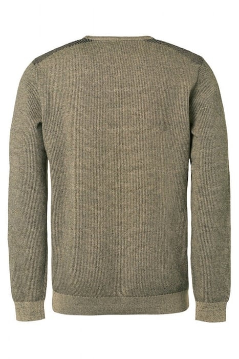 PULLOVER CREWNECK 2 COLOURED JACQUARD STONE 5