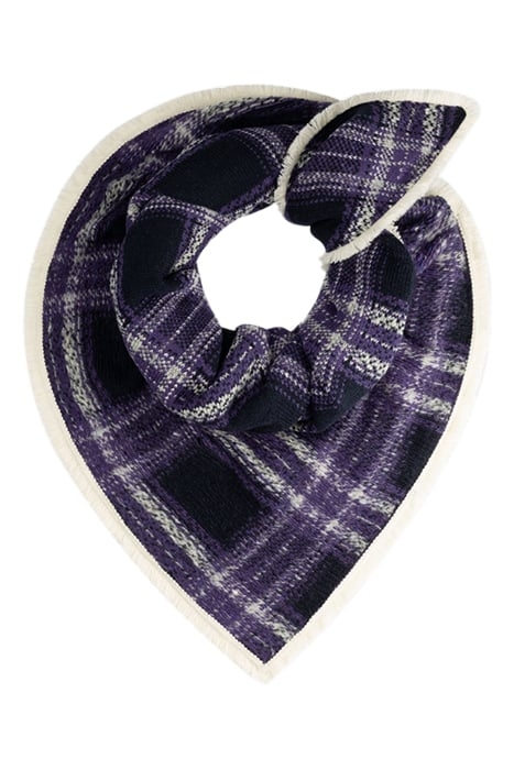 SHAWL - CHECKS FRENCH VIOLET 1