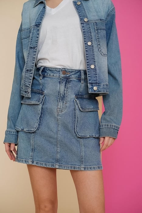 JEANS SKIRT STONEWASH DENIM 1