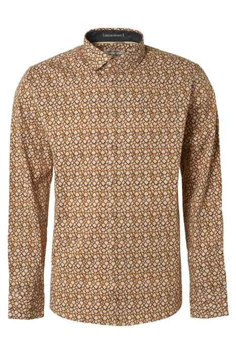 SHIRT STRETCH ALLOVER PRINTED OLIVE 1