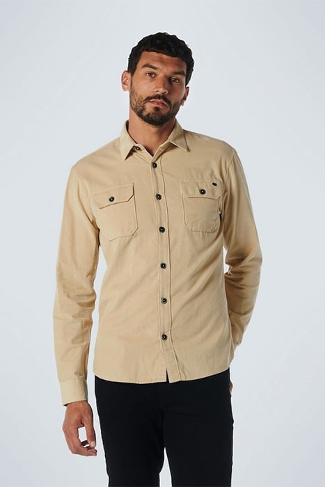 SHIRT CORDUROY SOLID STONE 1