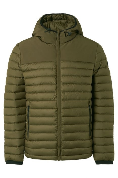 JACKET HOODED SHORT FIT PADDED MIX ARMY 4