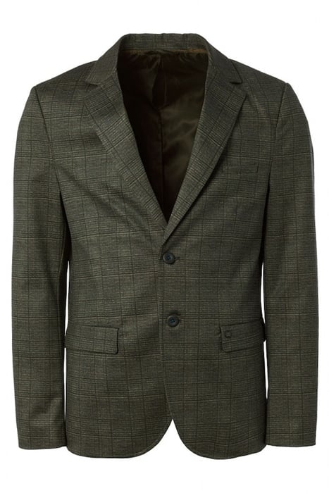 BLAZER JERSEY STRETCH CHECK TAUPE 4