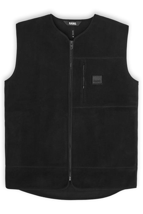 UNISEX FLEECE VEST BLACK 1