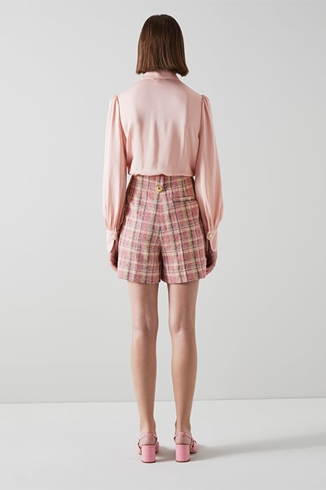 TR ELIZA - CHECK SHORTS PINK 2