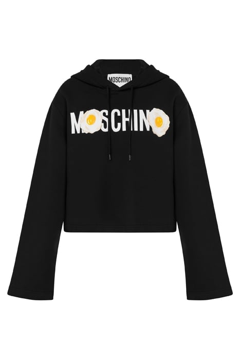 EGGS LOGO ORGANIC COTTON SWEATSHIRT BLACK 3