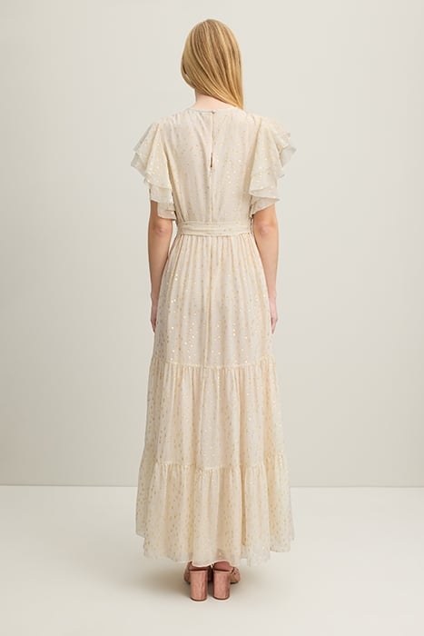 DR LIV JAQUARD MAXI DRESS CREAM 2