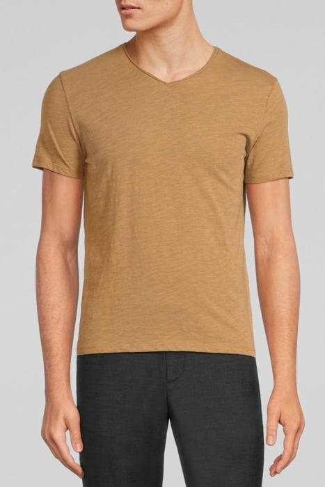 CAPPUCCINO ESSENTIAL V-NECK T-SHIRT CAPPUCINO 1