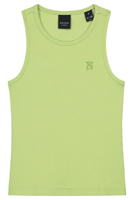 RIB SINGLET GARDEN GREEN 1