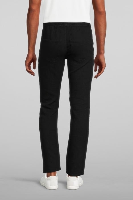 MEN'S BLACK TEXTURED ORGANIC COTTON COMFORT JOGGERS BLACK 2