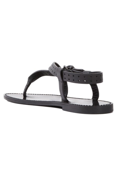 SANDALS WITH PERFORATED STRAPS BLACK 2