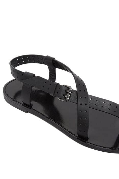 SANDALS WITH PERFORATED STRAPS BLACK 3