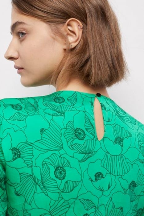 LONG DRESS WITH SHORT SLEEVES WITH BACKLESS GREEN 6