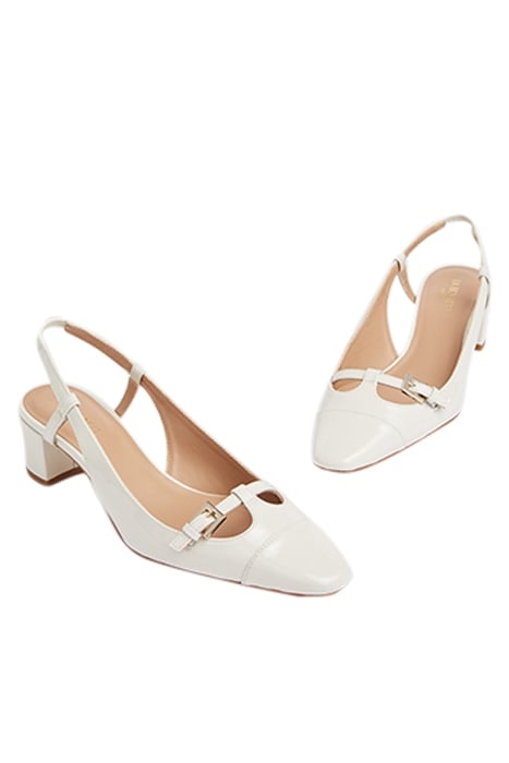 GRACIEBLOCKHEELBUCKLEDETA OFF WHITE 3