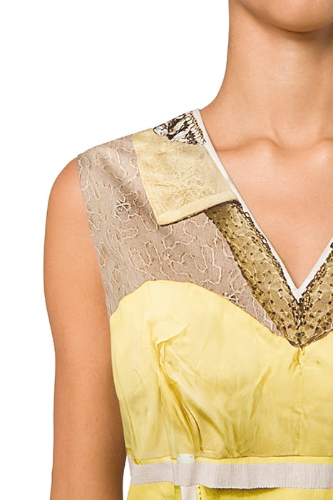 INSIDE OUT TROMPE-L'ŒIL POPLIN DRESS MULTICOLOR 4