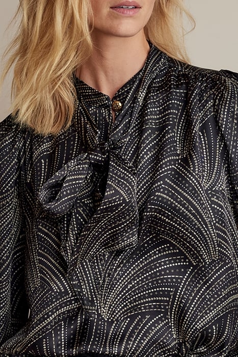 25YEARS: TOP SEQUINS PRINT BLACK 3