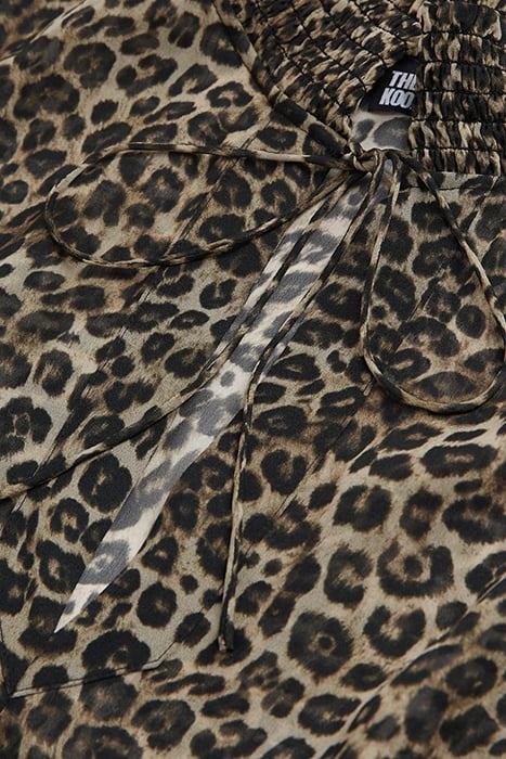 LONG-SLEEVED FLARE DRESS LEOPARD 2