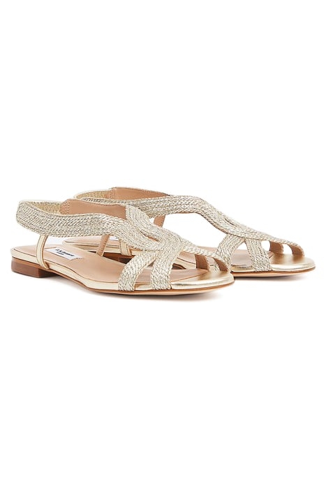 RENEE OPEN TOE SANDAL SOFT GOLD 2