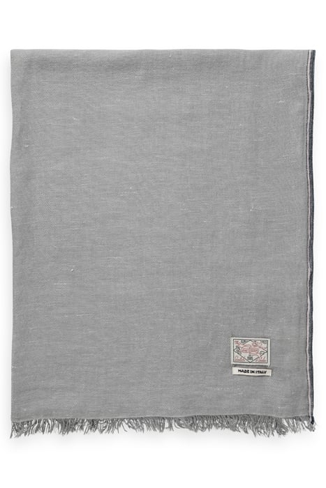 TWILL COTTON LINEN SCARF SEA GLASS 1