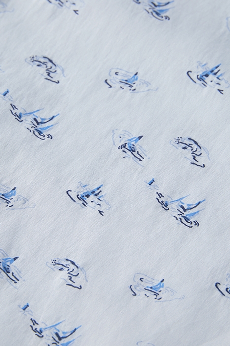 SLIM FIT ALLOVER PRINT SHIRT NAVAL FLAG AOP 3