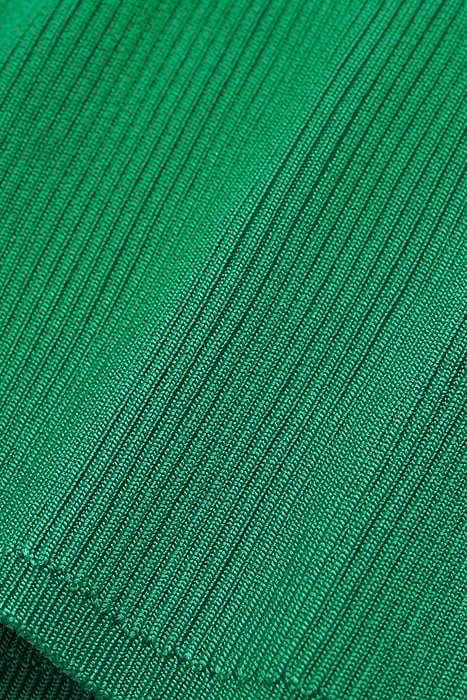 LONG SLEEVED ROUND NECK SWEATER IN VISCOSE GREEN 2