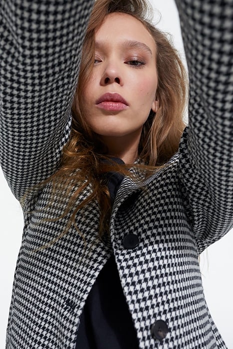 SIMPLE SOFT JACKET BLACK WHITE 6