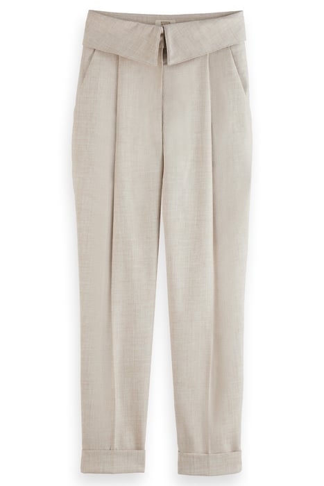 LILY - WAIST FLAP HIGH RISE TAILORED PANT SOFT ICE MELANGE 1