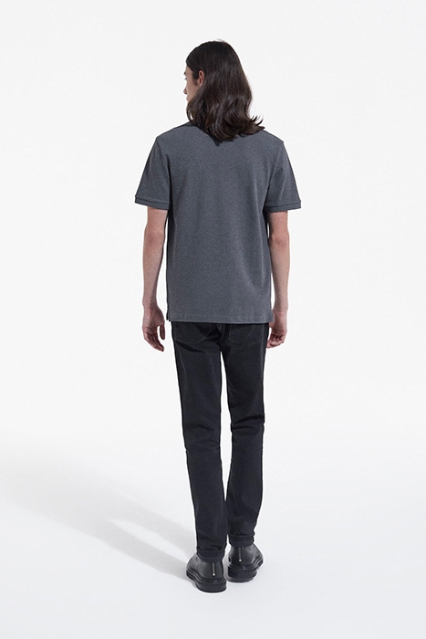 SHORT-SLEEVED POLO SHIRT WITH PIPING DETAIL GREY-NAVY 4