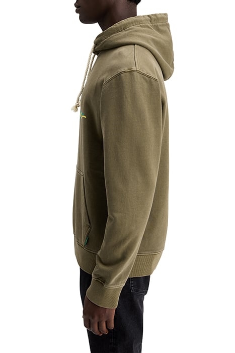 GARMENT-DYED LOGO HOODIE ALGAE 4