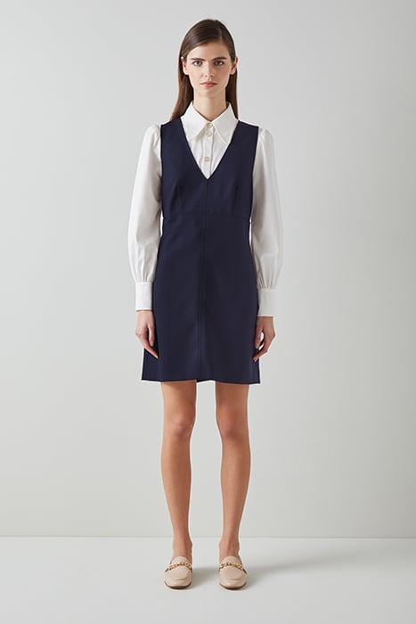 DR MARINER PINAFORE DRESS NAVY 1