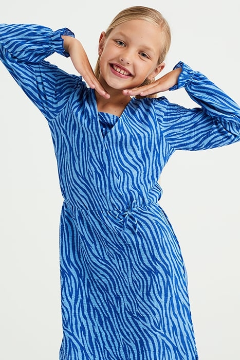 DRESS MID LENGTH BLUE 4