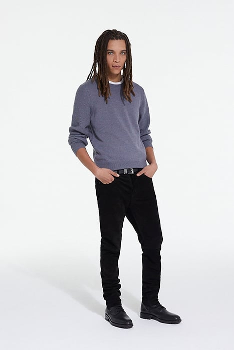 ROUND NECK SWEATER WITH POINT DETAILS ON THE SIDE MIDDLE GRE 3