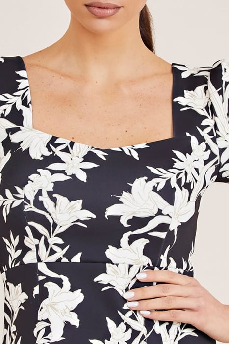 SUNBURST SCUBA TOP SUNBURST BLACK PRINT 4