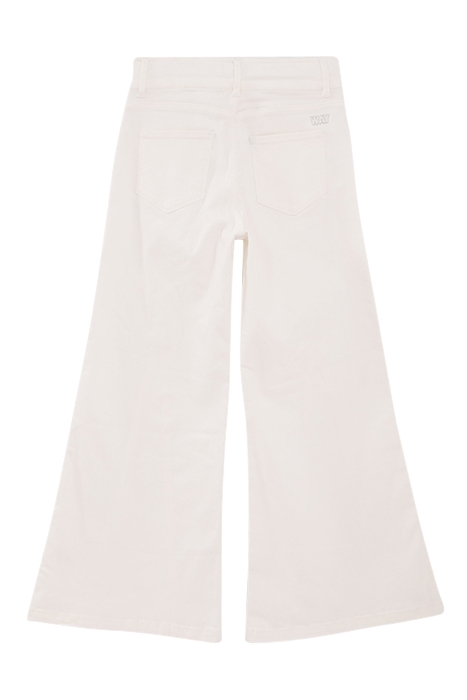 GIRLS’ WHITE WIDE-LEG MOM JEANS 2