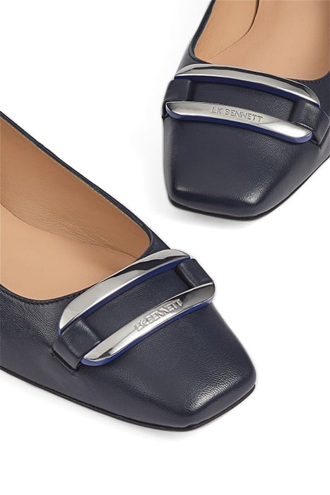 FL CAYDEN SQUARE TOE TRIM NAVY 4