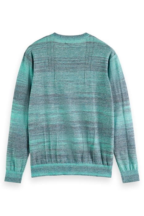 PULLOVER WITH GRADIENT AND REVERSE DETAILS SEA GLASS 2
