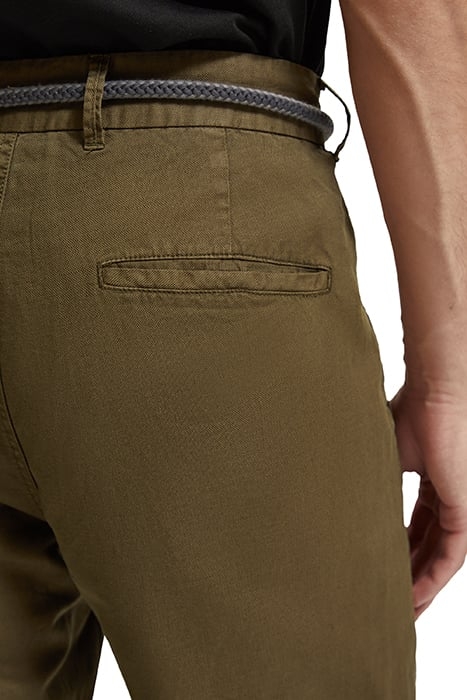 SEASONAL - RELAXED FIT GARMENT-DYED LINEN-BLEND CHINO JOGGER 6