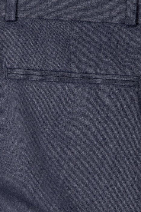 INDIGO DENIM-LOOK SUIT TROUSERS INDIGO 3