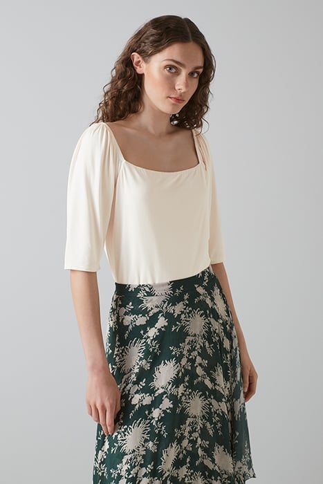 TJ MADDIE SQUARE NECK CREAM 1