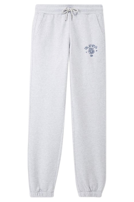 ELASTIC JOGGING JOGGERS PRINT FRONT GREY 3