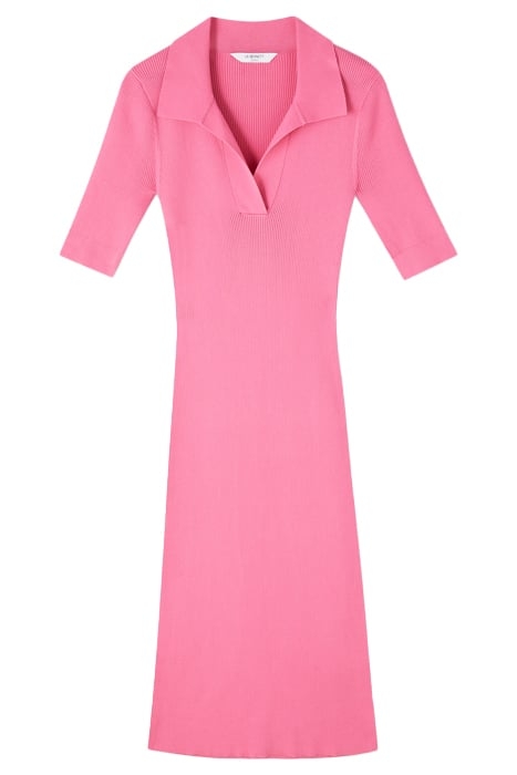 DR HEIDI - RIB STRETCH BRIGHT PINK 4